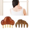 2Pcs Meridians Comb 5 Tooth Portable Sandalwood Rosewood for Head