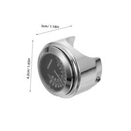 Mobestech Motorcycle Temperature Gauge Sensor Gauge Outdoor Thermometers for Motorcycle Outside Thermometer ‑ ℃ Temperature Car Monitor Digital Alarm Clock Aluminum Alloy