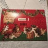 Vtg UNUSED Christmas Card Victorian Cat Kittens Insert Photo W/Env