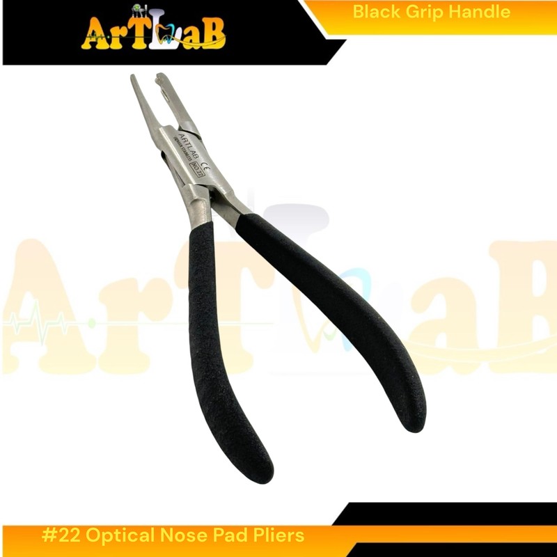 No. 22 Eyewear Nose Pad Applicator Pliers - Black Grip