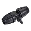 MECCANIXITY Drip Irrigation Barbed Tee 3-Way Fitting 8mm to 4mm