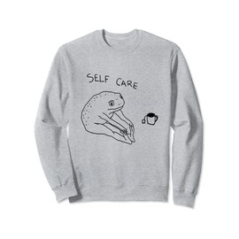 Self Care | Frog Drinking Tea Sweatshirt