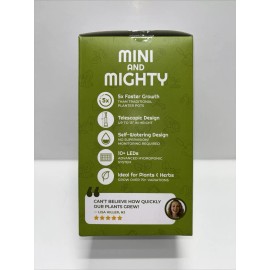 Glo Grow Personal Hydroponic Planter- Self Watering- LEDs- Plants & Herbs