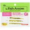 Fish Arrow (fissyuaro-) Worm Flash – J 3 sirasu SW # 148 Clear/Gold.