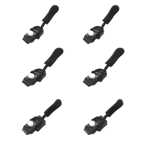Gusseted Waves Fasteners, Repair, 3 Sizes, 6 Pieces, Fastener Zipper,