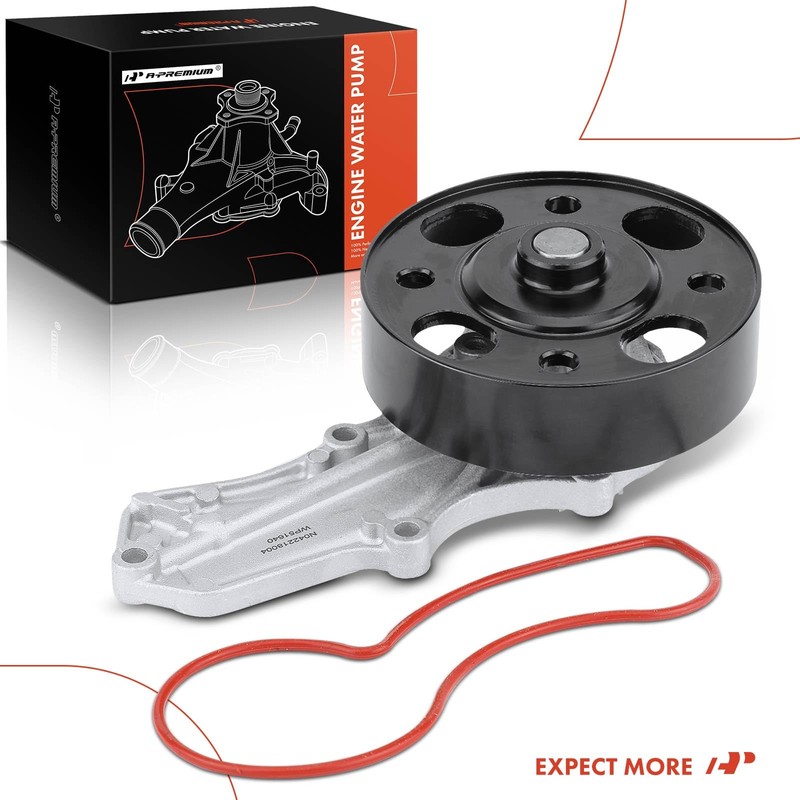 A-Premium Engine Water Pump with Seal & Pulley Compatible with