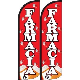 Farmacia King size Windless Flag - Pack of 2 (HARDWARE NOT INCLUDED)