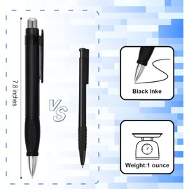 3Pcs Black Pens Enhanced Writing Stability | Ergonomic Thick Grip,Big Fat Weighted Pens for Arthritis & Elderly