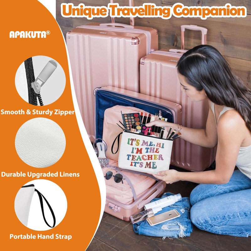 APAKUTA Teacher Gifts Makeup Bag Singer Inspired Gift Song Lyric
