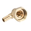 sourcing map Brass Hose Barb Fitting Elbow, 8mm Barbed x