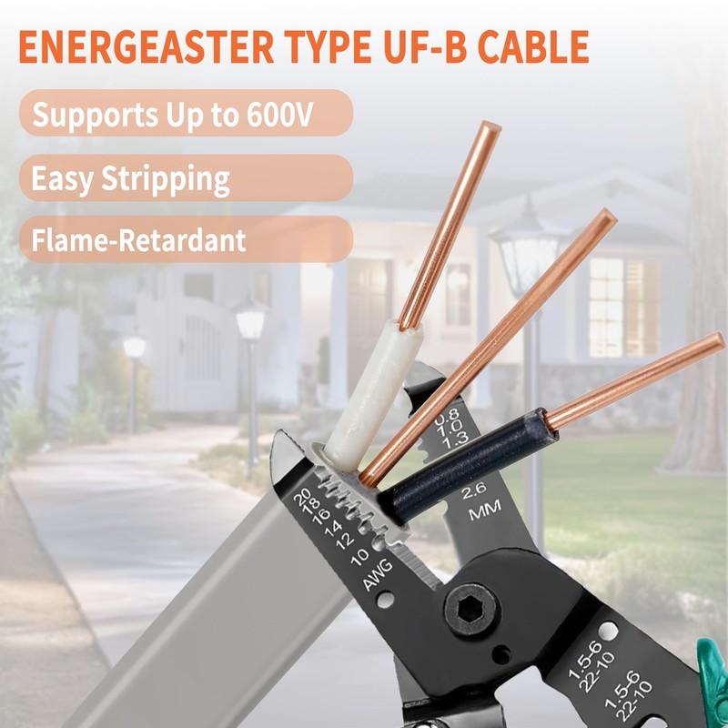 14/2 UF-B Wire 50FT Pure Copper Direct Burial Cable, Sunlight