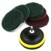 Drill Brush, Scrub Pads 4" Drill Power Brush Tile Scrubber