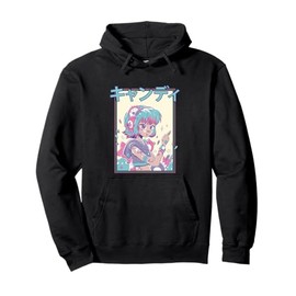 Kawaii Candycore Adorable Anime Girl Pullover Hoodie