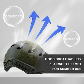 Tactical Helmet Airsoft Fast Helmet Airsoft Ballistic Helmet - Thick Version PJ Helmet Black Green Tan M Size