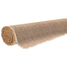 Burlap Fabric Roll, 62 Inch (W) X 16 Ft (L), Jute Outdoor Fabric by The Yard for Rose Bush Covers, Plant Garden Burlap Tree Trunk Wraps to Protect bark, Farmhouse Tree Decor for Crafts Gardening