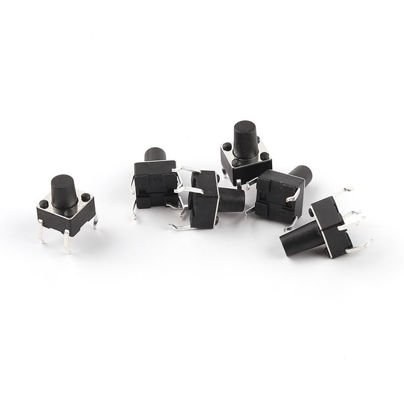 Hailege 200pcs Tact Switch Kit 6 * 6mm Tactile Push