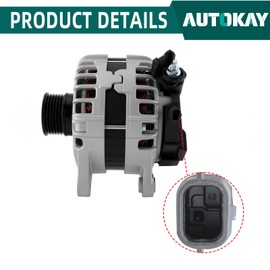AUTOKAY 23100-6LB0A 120AMP 12V Alternator Fits For Nissan Sentra L4 2.0L 2020 2021 2022 Re#231006LB0A