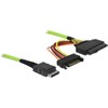 DeLOCK 85802 Serial Attached SCSI (SAS) 0.5m 32Gbps Black/Green -