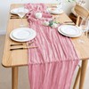 Wokceer Cheesecloth Table Runner Pink 10FT Boho Gauze Cheese Cloth
