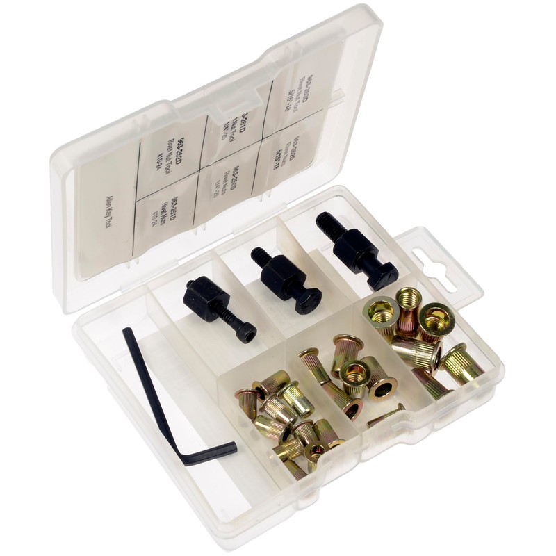 Dorman 963-997 Rivet Nuts and Hand Tool Kit - #10-24,