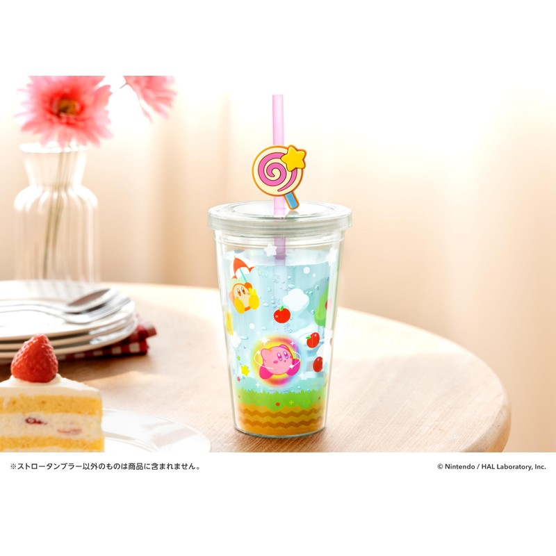 Kirby's Dream Land Straw Tumbler (Muchi Candy)