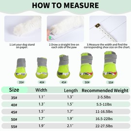 LAKAYA Dog Shoes for Small Medium Dogs, Dog Boots & Paw Protectors with Soft Anti-Slip Rubber Sole, Mesh Breathable Dog Shoes for Winter Snowy Day, Summer Hot Pavement (Orange, 45# (1.5"x1.7")(WxL))