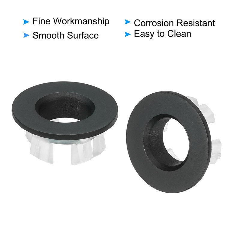 PATIKIL Sink Overflow Ring, 3Pcs Sink Basin Trim Overflow Cover