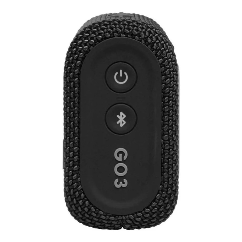 Bocina JBL Go 3 JBLGO3 portátil con bluetooth waterproof negra