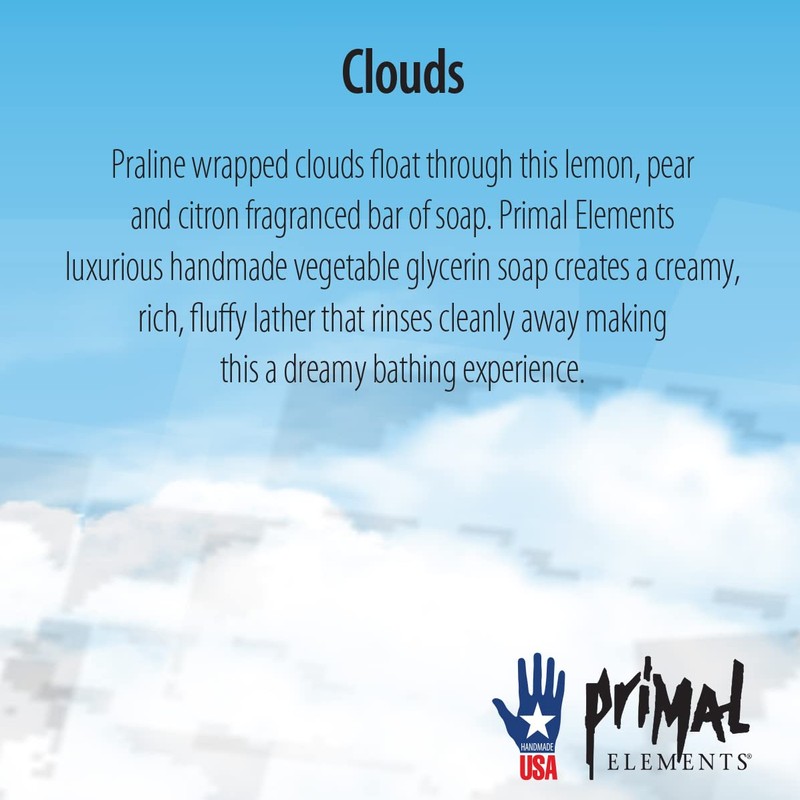 Primal Elements Soap Loaf, Clouds, 5.5 Pound
