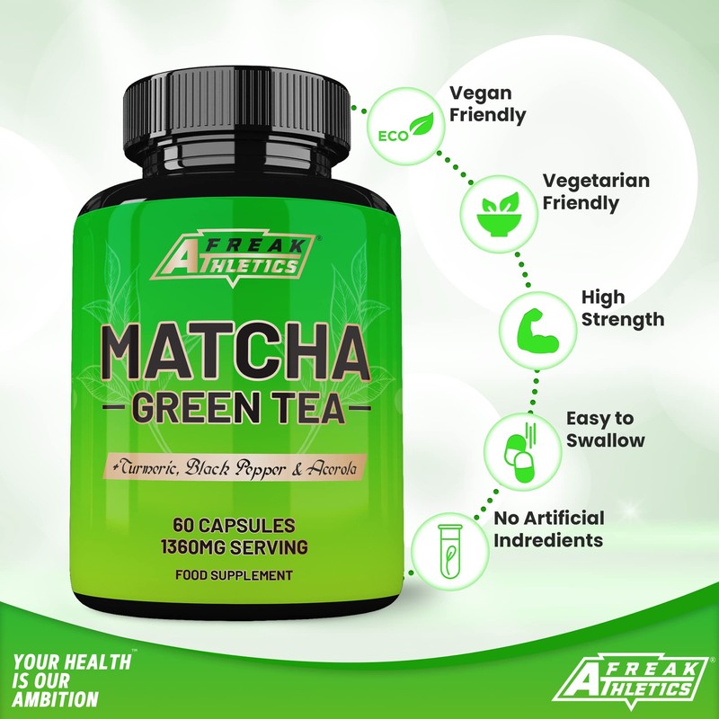 Matcha Green Tea 60 Capsules - Matcha Green Tea Tablets