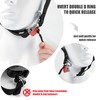 Helmet Quick Release Buckle Kit, Upgraded Motorcycle Helmet Strap Webbing