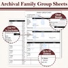 50 Sheets 3 Hole 12th Generation Family Group Sheets 8.5×11