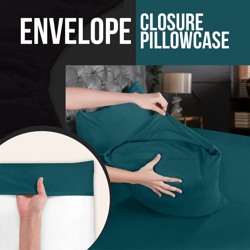 Utopia Bedding Queen Pillow Cases - 4 Pack - Envelope