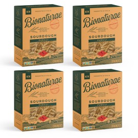 Bionaturae Sourdough Organic Fusilli Pasta - Italian Pasta Noodles, Spiral Pasta, Spiral Noodles, Fusilli Pasta Noodles, Corkscrew Pasta - 12 Ounce (Pack of 4)