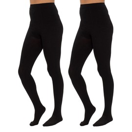 A2Z Ladies 3 Pack Thermal Tights Winter Warm Pantyhose Fleece Lined - Tights LT1247 Black 2 Pack S