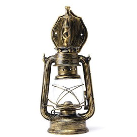 DYRABREST Rustic Lantern Wall Mounted Light Vintage Retro Metal Garden Outdoor Lamp Light E27 (G)