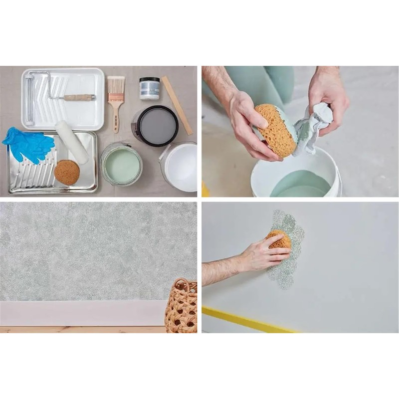 Knockdown Texture Sponge, Large 5.5x4.6x2.6'' Drywall and Wall Patch Ceiling