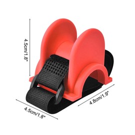 MiOYOOW Boat Rod Holder, Marine Fishing Rod Holder, Rod Holders, 4-Piece TPE Boots Rod Stand with Flat/Curved Base, Mounting for Pier Railing, Boat Handrail