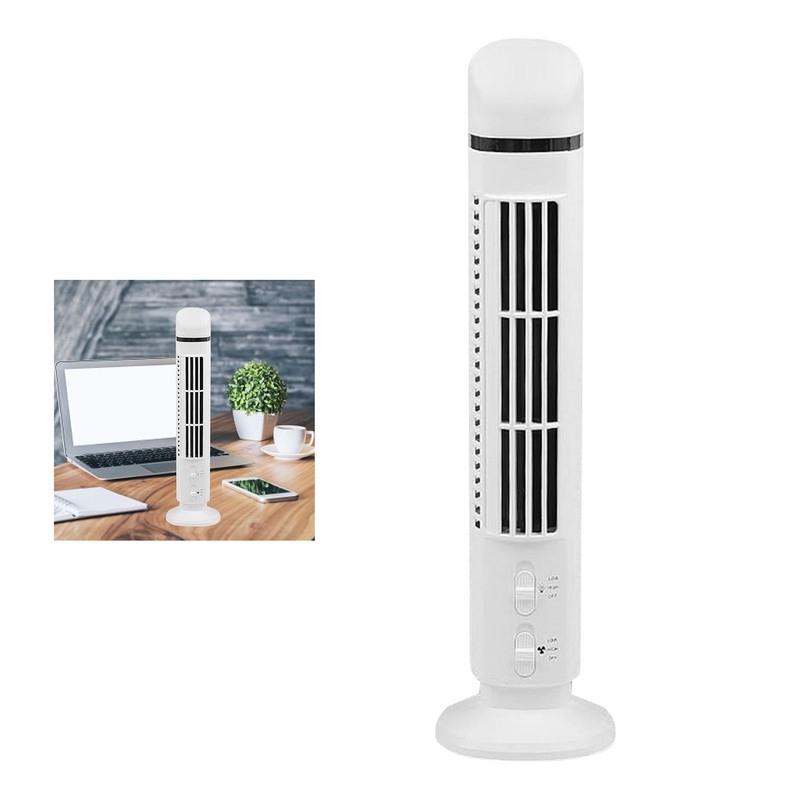 Vertical Electric Fan Bladeless USB Power Supply Multifunctional Stand Up