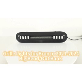 Sidi LED Grille Lights for 2021-2024 Ford Bronco Big Bend Outer Bank Accessories