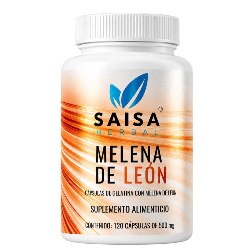 SAISA HERBAL Melena de León,120 Cápsulas | Memoria, Concentración, Bienestar