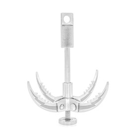 JWWYJ Folding Claw Grappling Hook - Multifunctional Stainless Steel Hook for Outdoor Survival, Camping, and Hiking