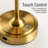 ONEWISH Cordless Lamp-Battery Operated Table lamp, 4000mAh Rechargeable, Stepless Dimmable,