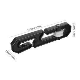 HOLIDYOYO 4 Pack Plastic Aluminum Clothesline Separator Spreader Pulley, Clothesline Accessories(Black)