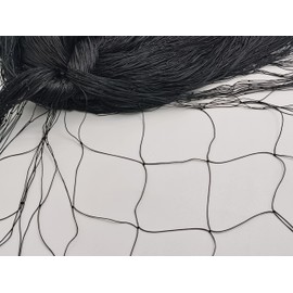 MAILEKT Bird Protection Net, Black, Plant Net, Tear-Resistant, Durable Poultry Protection Net (Large Holes, Mesh Size 5 x 5 cm), 5 m x 10 m
