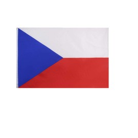 Stormflag Czech Republic Flag 3 x 5 ft Flag / Fan Item / Czech Republic 90 cm x 150 cm Polyester Pongee 90 g with Eyelets Stitched with Double Needle