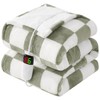Sage Green Heated Blanket Electric Twin Size, 62X84 Heating Blanket