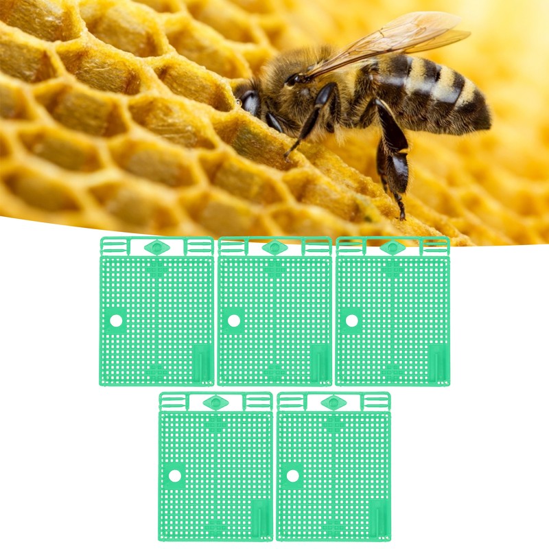 5Pcs Reusable Queen Bee Isolator Portable Queen Introducing Cage Beekeeping