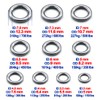 9KM DWLIFE Solid Rings 100pcs High Strength Stainless Steel Rings