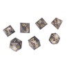 Polyhedral Dice Set Role Playing Epoxy Resin Transparent Skull Dice